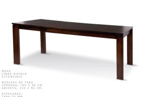 Nuvola – Mesa de Madera Extensible